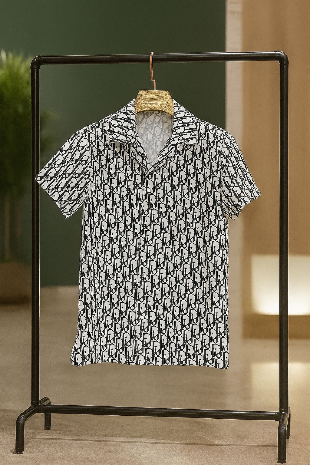 DIOR OBLIQUE IMPORTED HALF SHIRT D1