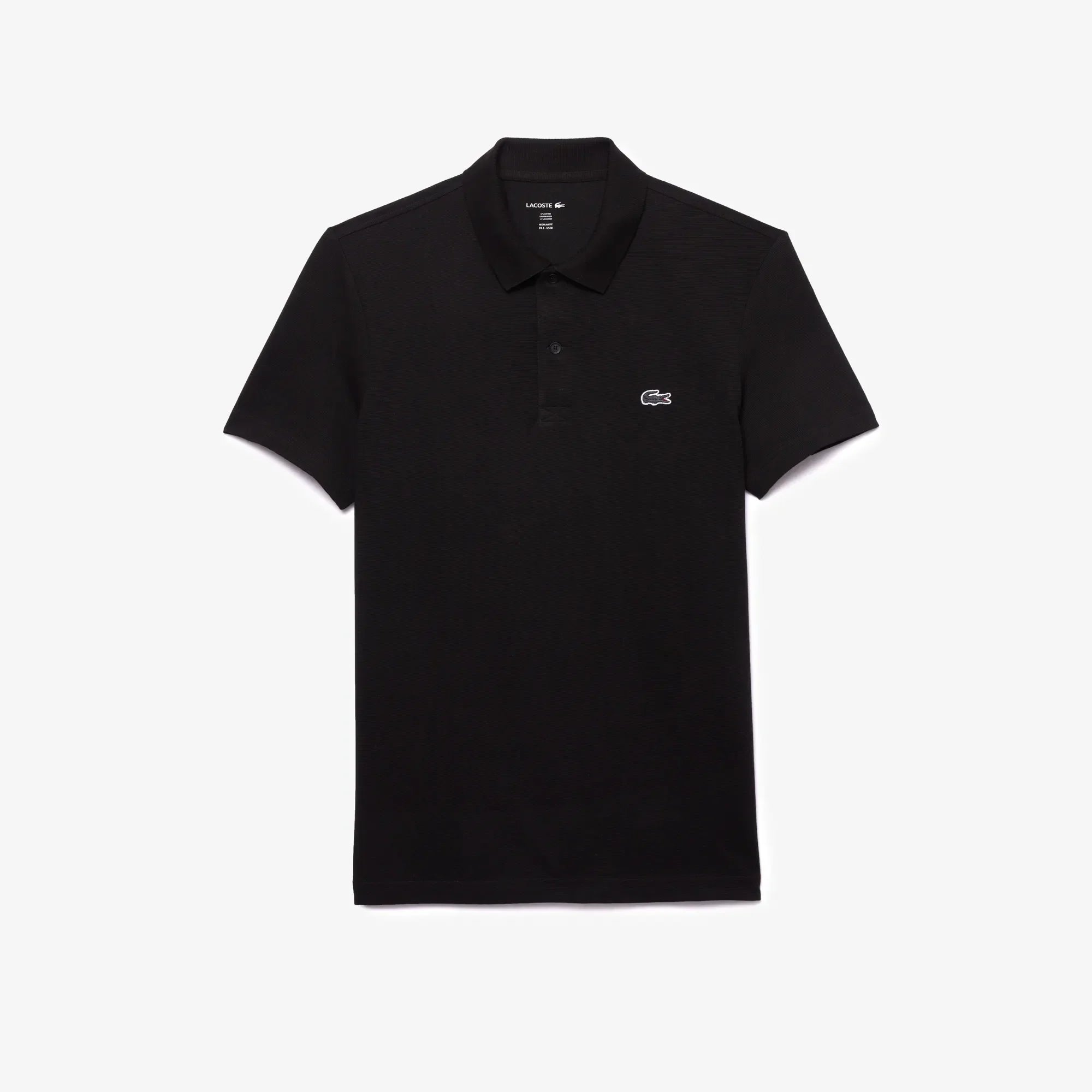 LACOSTE PREMIUM BLACK POLO T-SHIRT