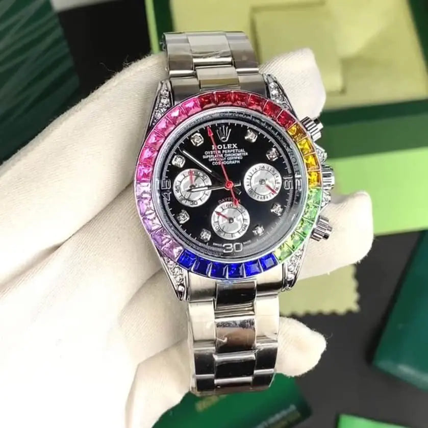 ROLEX DAYTONA RAINBOW (STEEL SILVER)