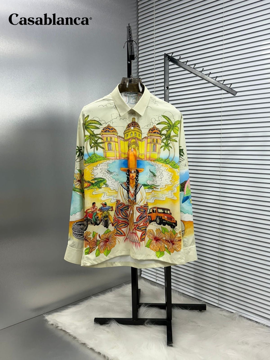 CASA BLANCA IMPORTED CREAM SHIRT