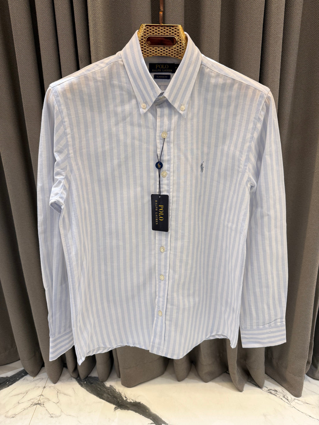 RALPH LAUREN SKY LINEN SHIRT