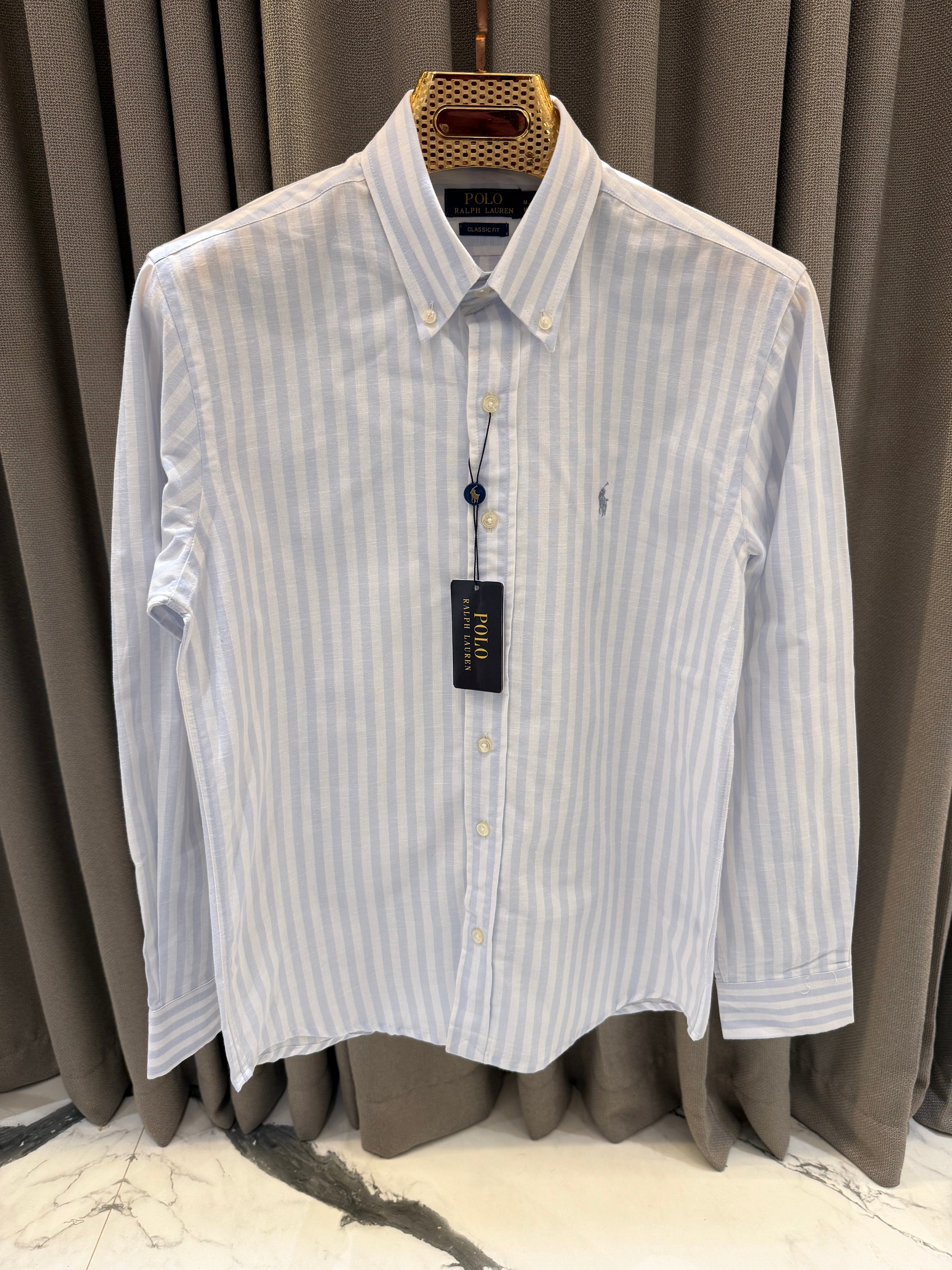 RALPH LAUREN SKY LINEN SHIRT