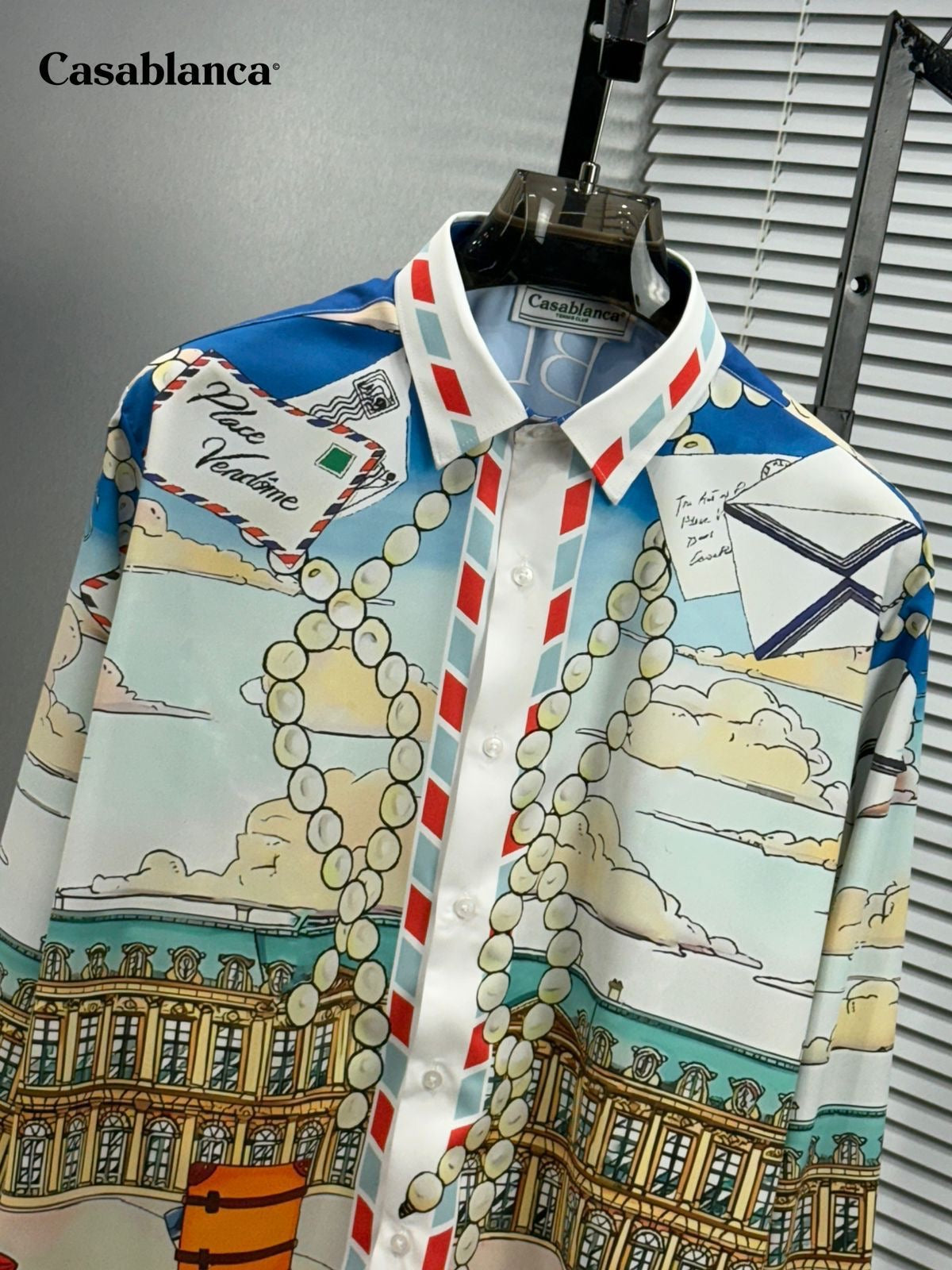 CASA BLANCA IMPORTED BLUISH SHIRT