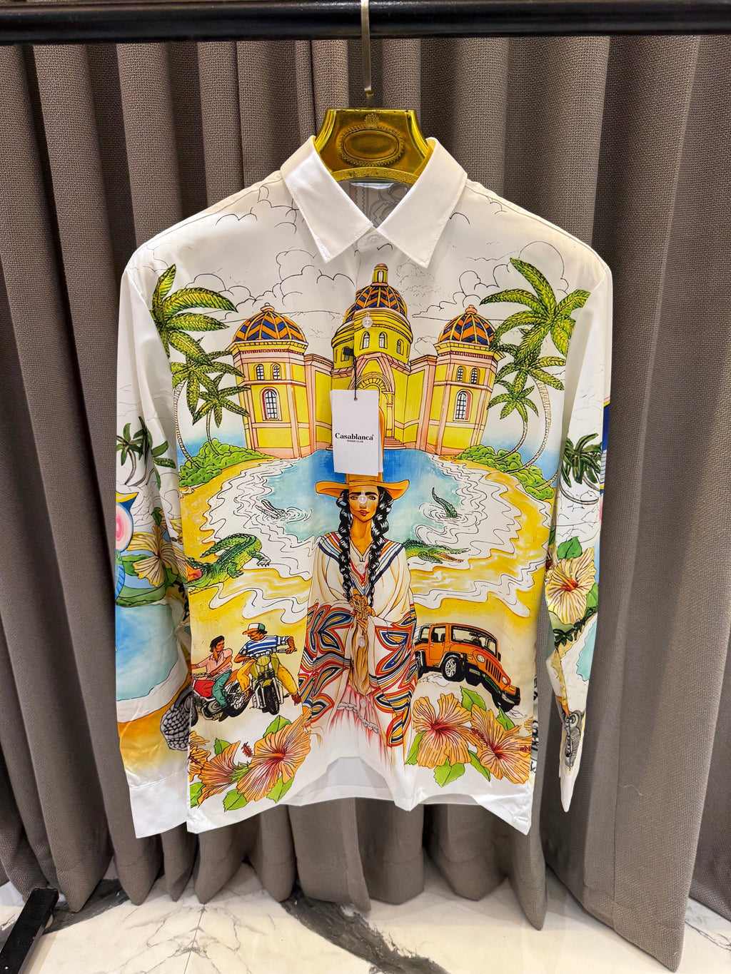 CASA BLANCA IMPORTED CREAM SHIRT