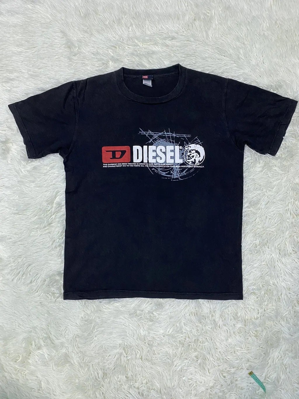 DIESEL IMPORTED BLACK TSHIRT