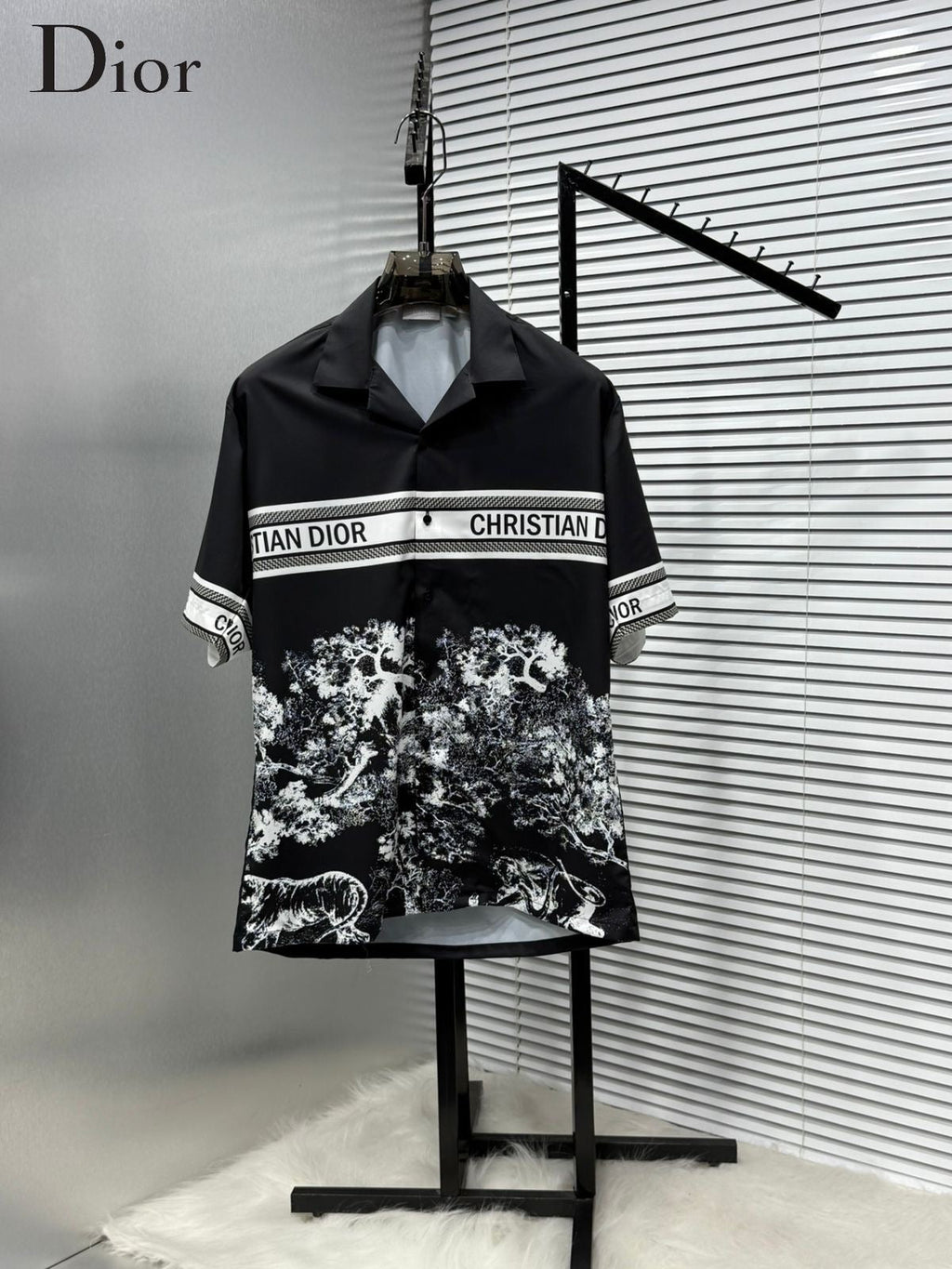 DIOR WHITE IMPORTED HALF SHIRT