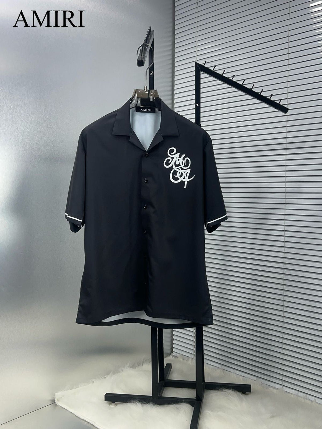 AMİRİ IMPORTED HALF BLACK SHIRT