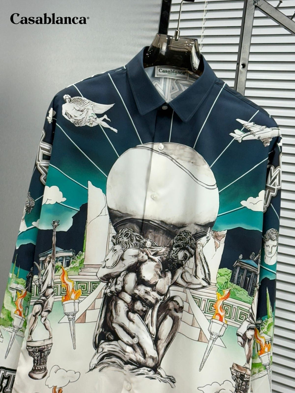 CASA BLANCA IMPORTED GREENISH SHIRT