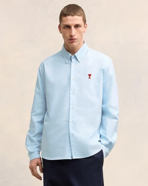 AMI PARIS SKY BLUE IMPORTED SHIRT A1