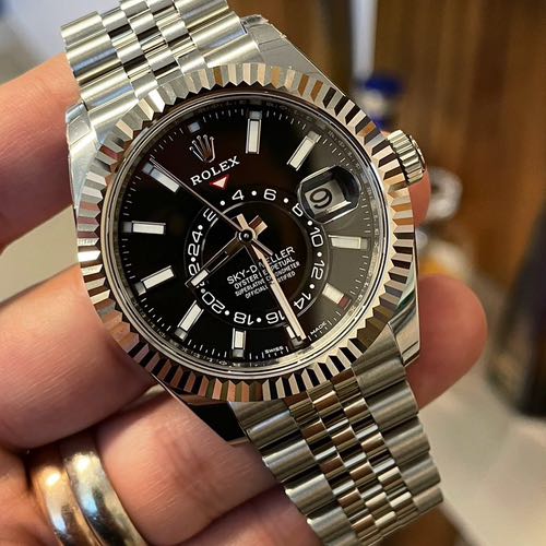 ROLEX SKY DWELLER -  SILVER BLACK