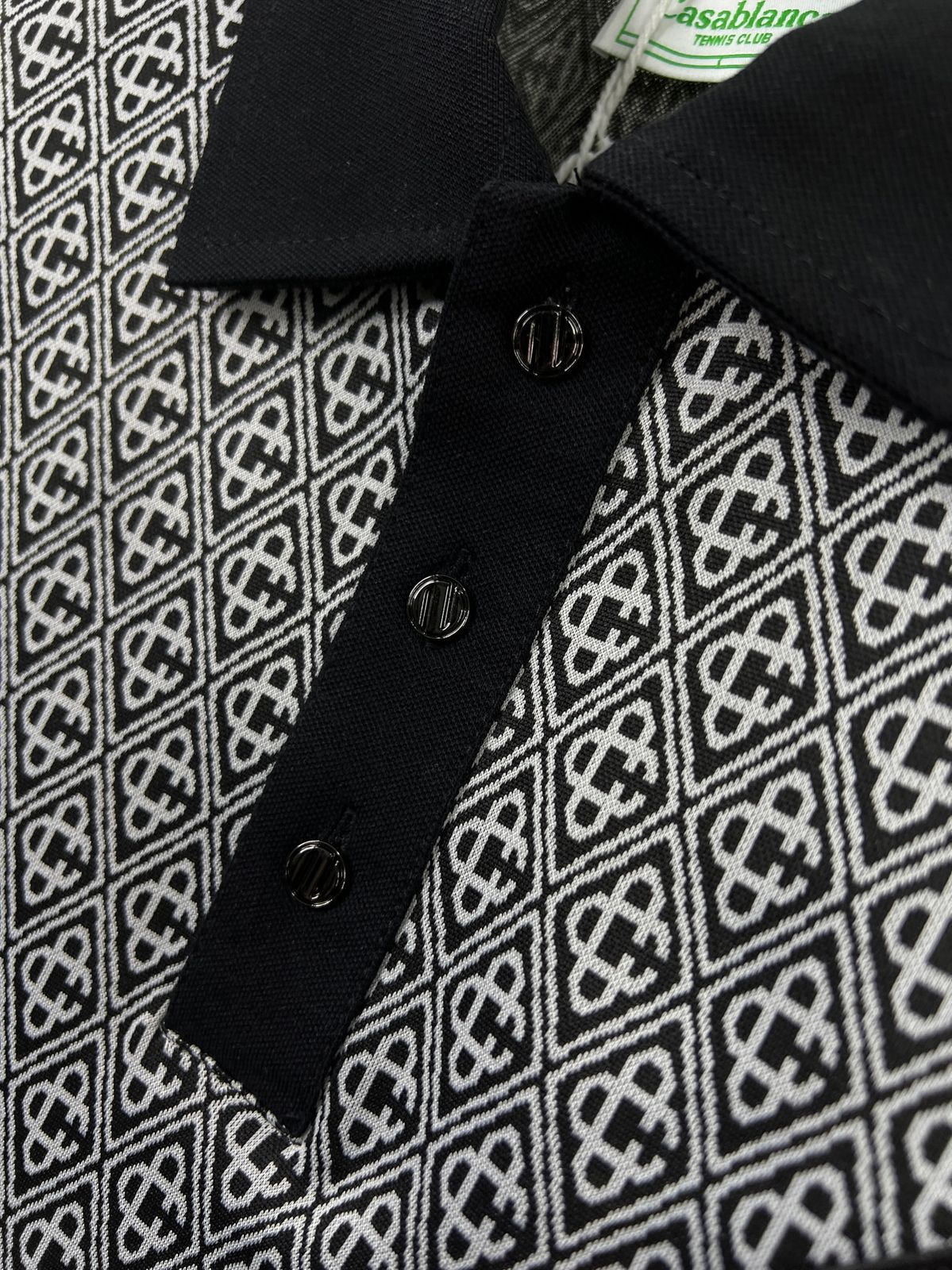 CASA BLANCA HALF POLO TSHIRT