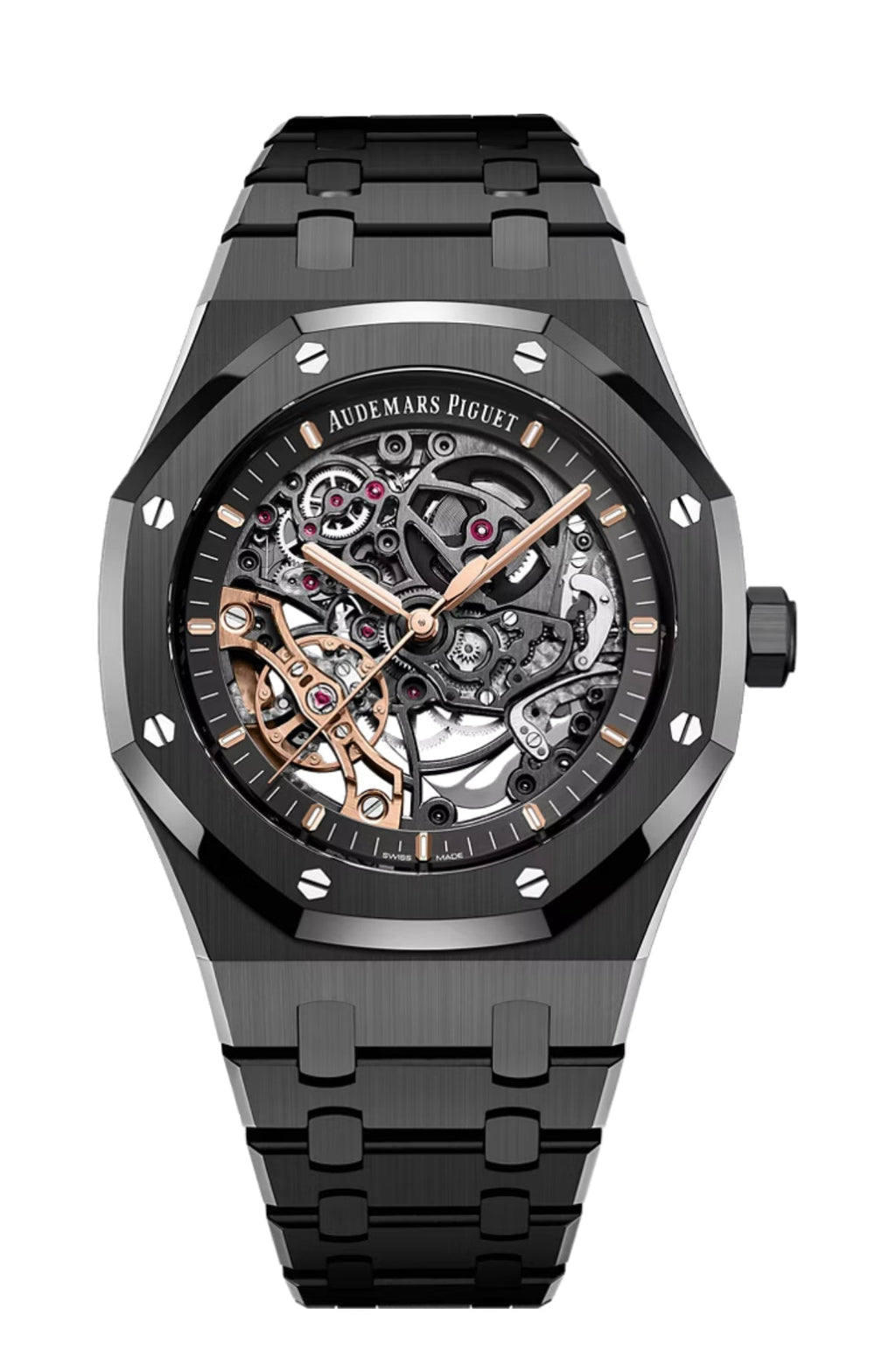 AP – ROYAL OAK DOUBLE BALANCE WHEEL BLACK