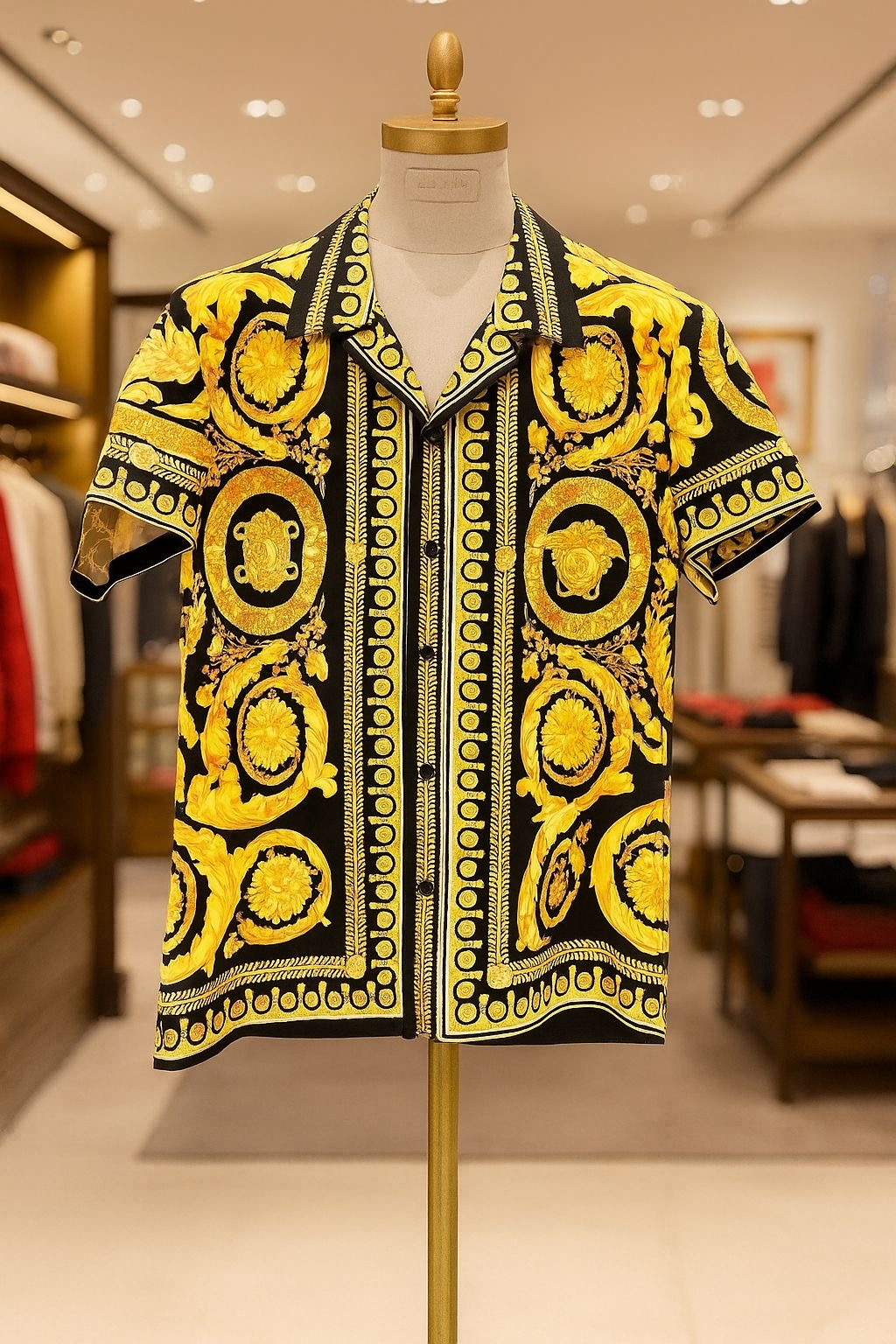 VERSACE BOROCCO IMPORTWD HALF SHIRT V1