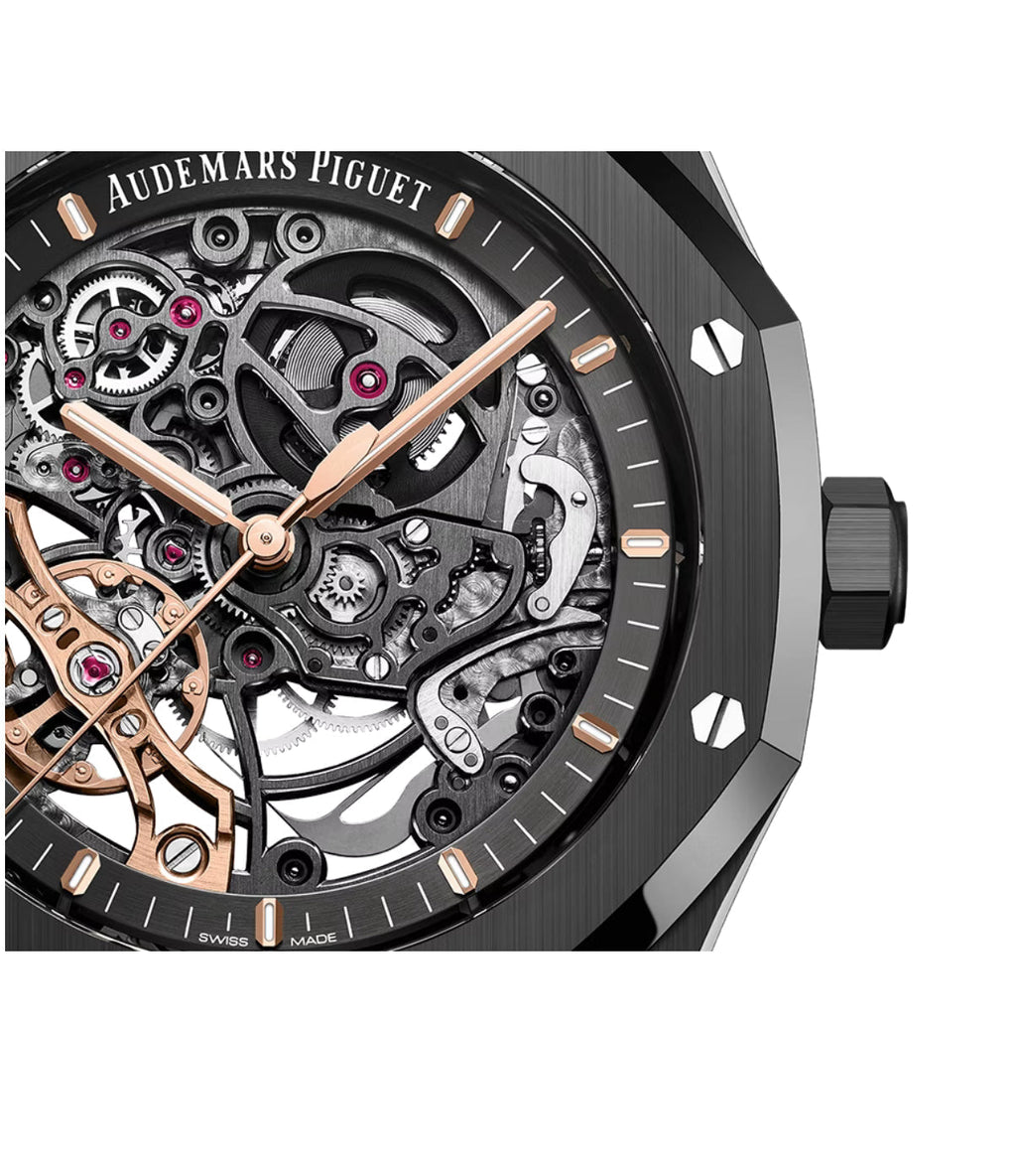AP – ROYAL OAK DOUBLE BALANCE WHEEL BLACK