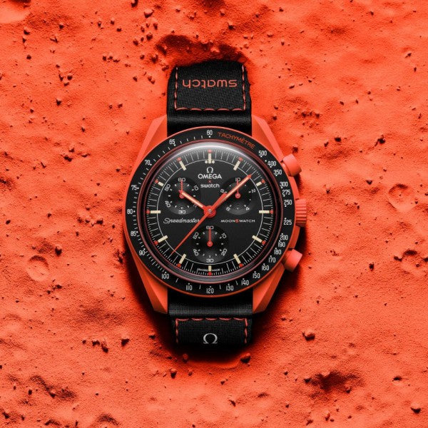 Omegaa x Swatchh MoonSwatch Mission on Earth Lava