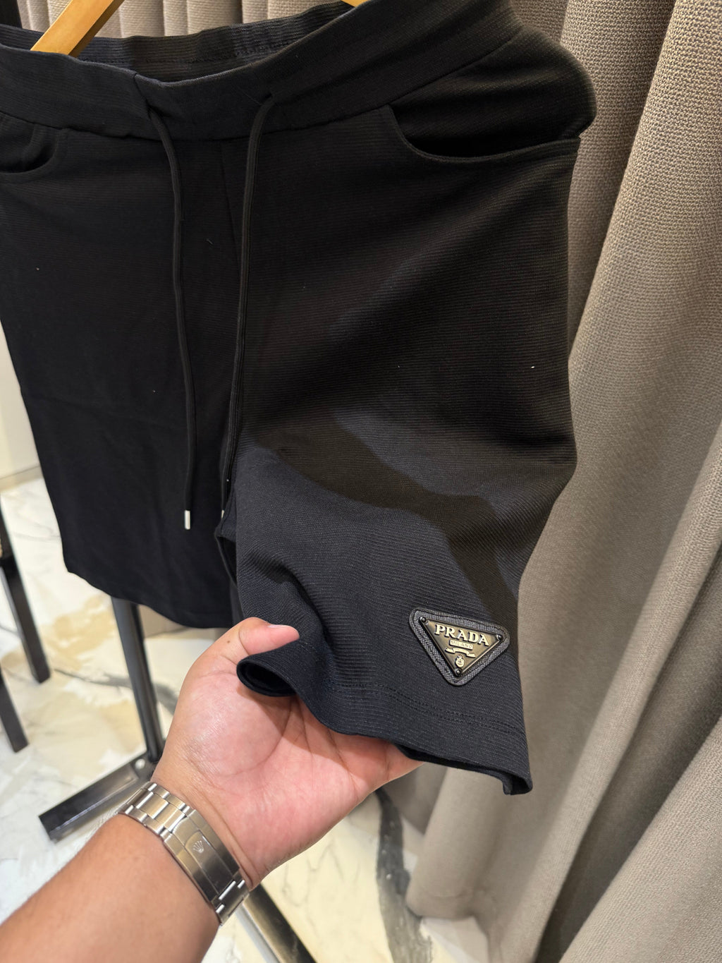 PRADA JET BLACK CORD SET P1