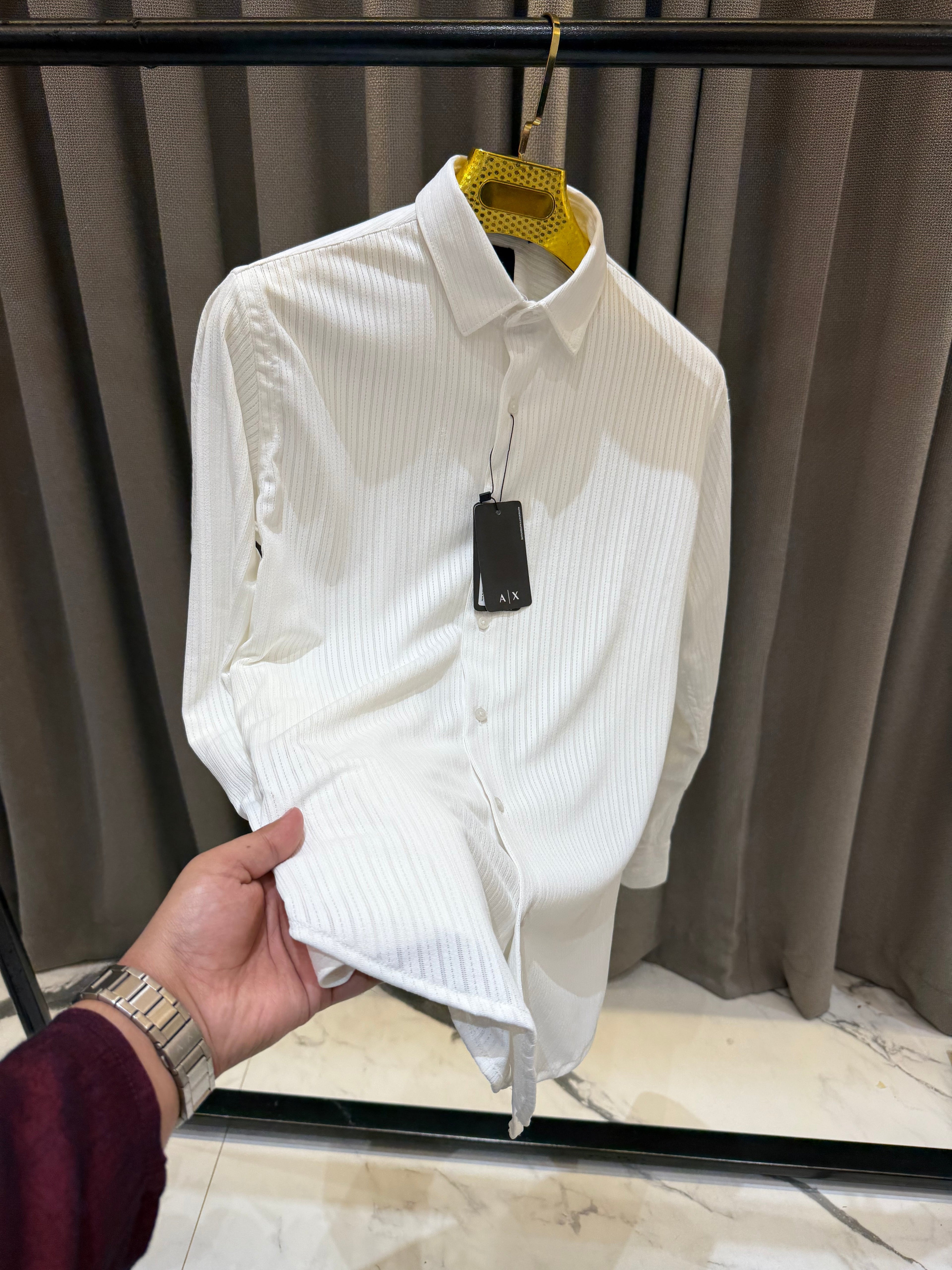 ARMANI EXCHANGE PREMIIUM WHITE SHIRT