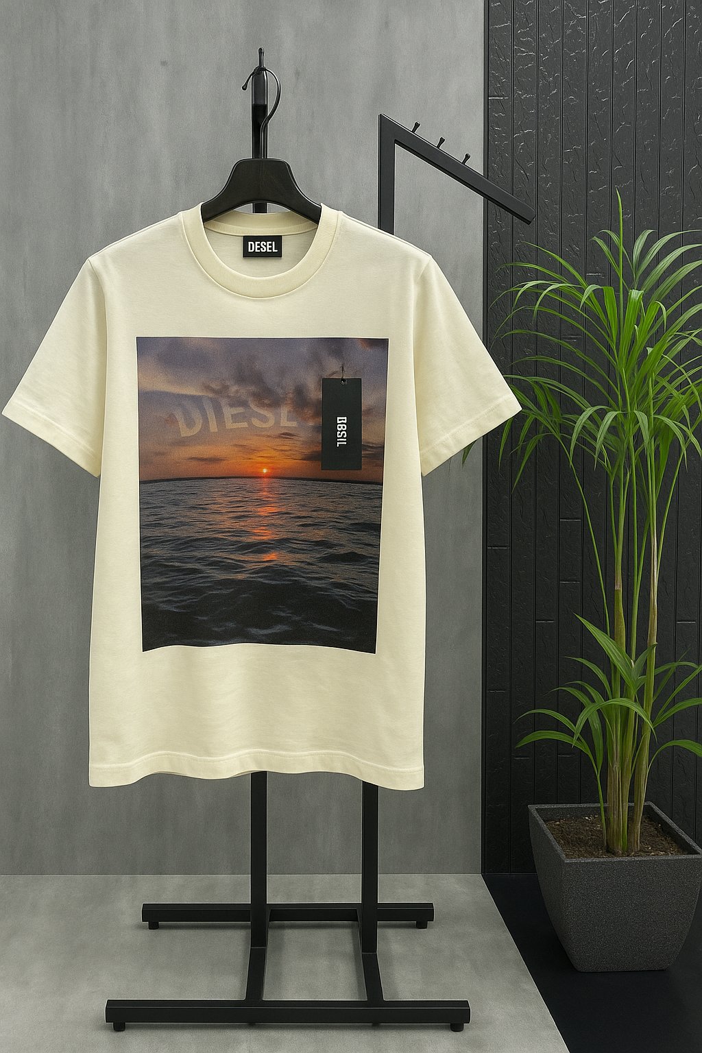 DIESEL CREAM IMPORTED TSHIRT