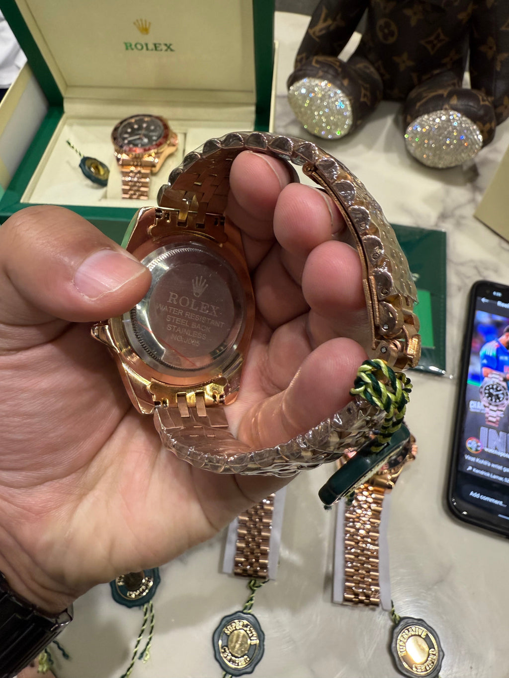 Rolexx GMT-Master-IIOyster,Virat Kholi, Everose gold