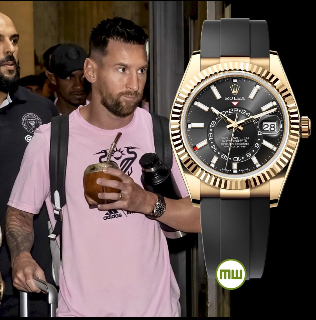 ROLEX SKY DWELLER OYSTERFLEX (GOLD BLACK)