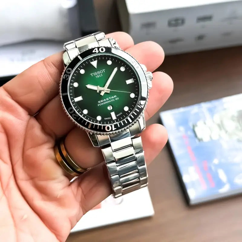 Tissot Sea Star Chain Silver Green