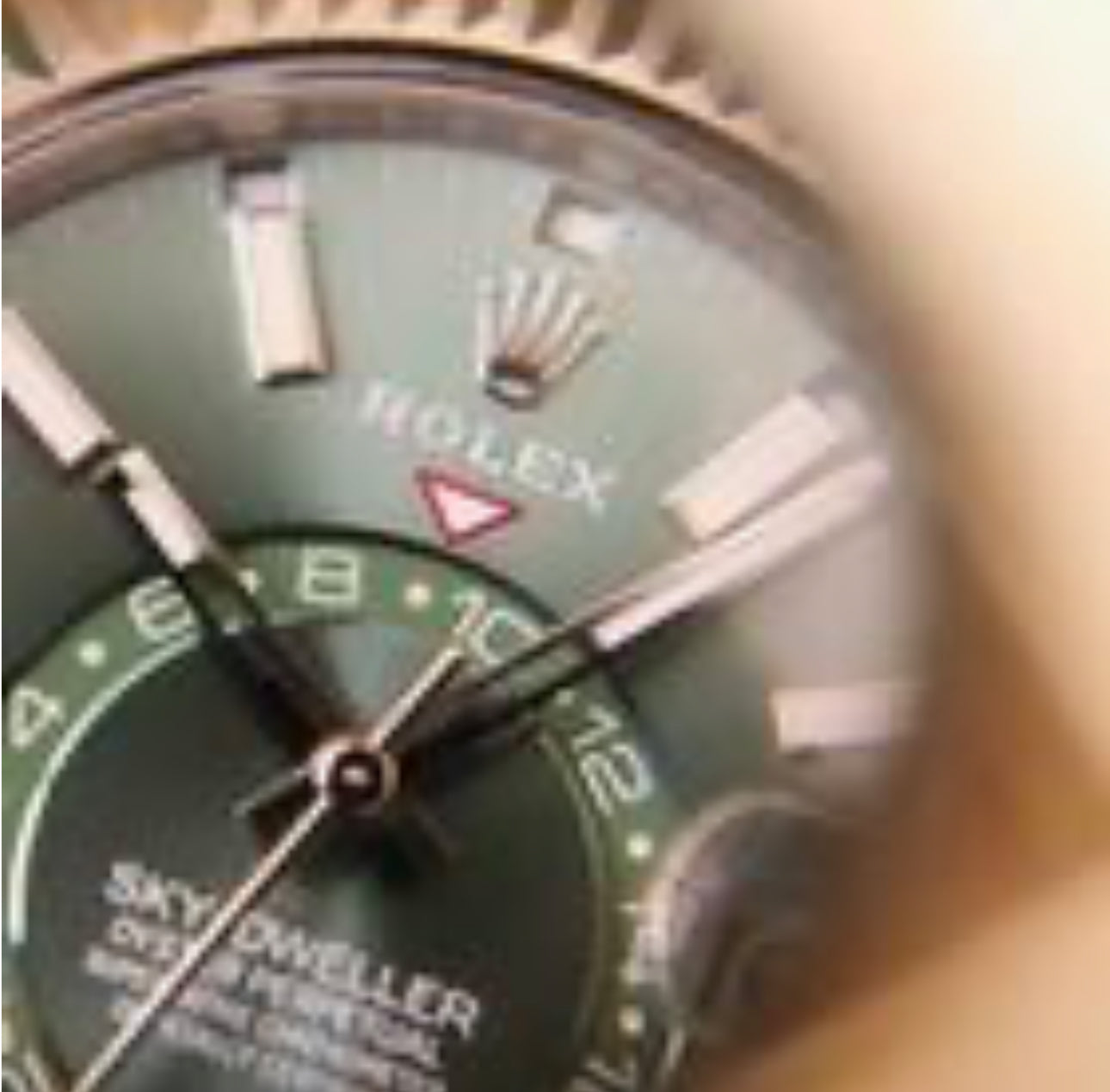 ROLEX SKY DWELLER -  SILVER GREEN
