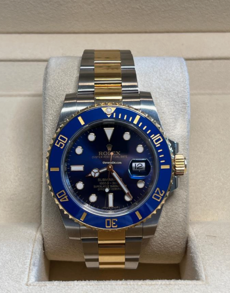 ROLEX SUBMARINER DATE JUST - BLUE GOLD