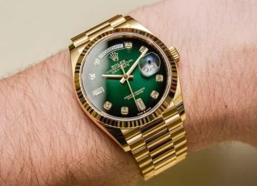 ROLEX DAY DATE Green Ombre Dial (Full Kit)