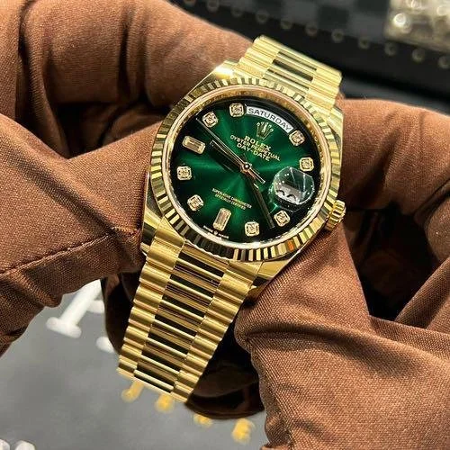 ROLEX DAY DATE Green Ombre Dial (Full Kit)