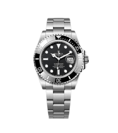 ROLEX SUBMARINER DATE JUST - BLACK SILVER