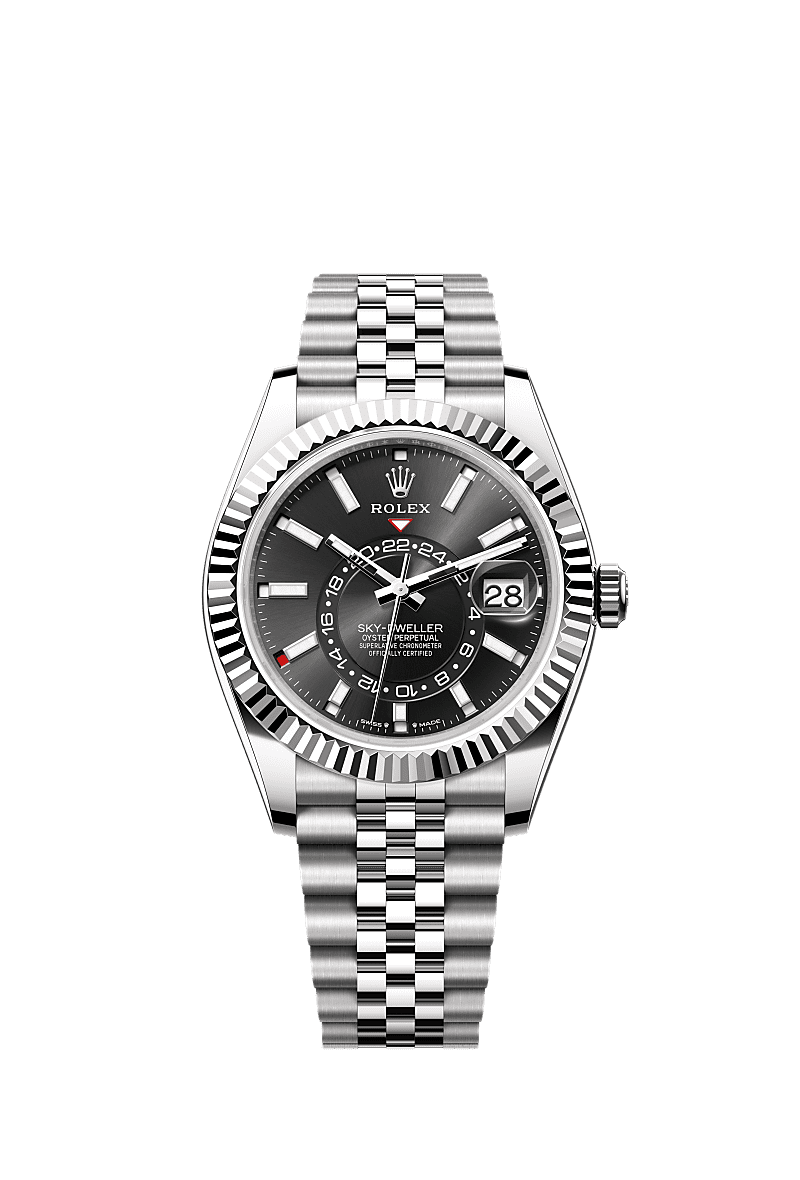 ROLEX SKY DWELLER -  SILVER BLACK