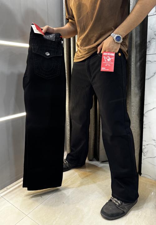 TRUE RELIGION JET BLACK DENIM JEANS