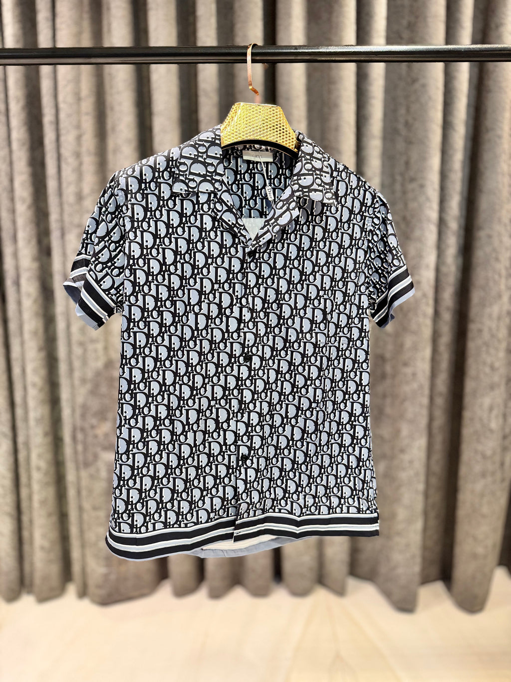 DIOR OBLIQUE IMPORTED HALF SHIRT D1