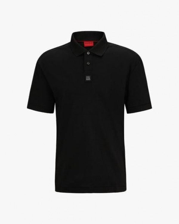 HUGO BOSS JET BLACK IMPORTED POLOS H1