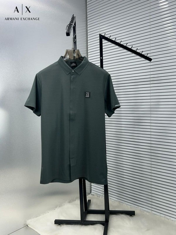 ARMANI EXCHANGE STICHLESS IMPORTED HALF SHIRT