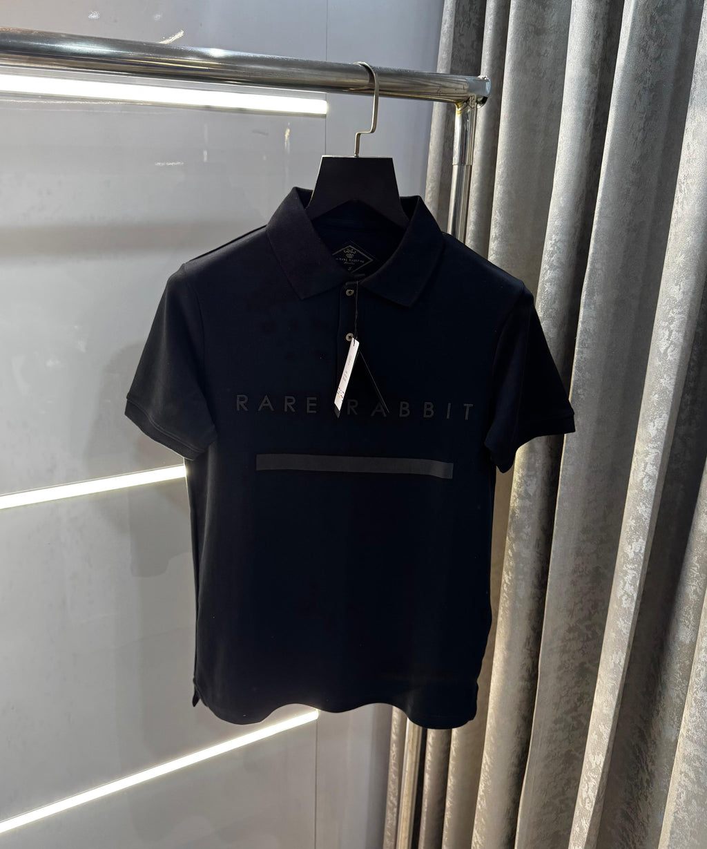 RARE RABBIT PREMIUM BLACK POLO RR