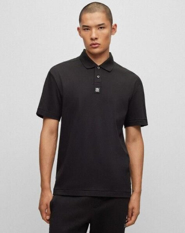 HUGO BOSS JET BLACK IMPORTED POLOS H1