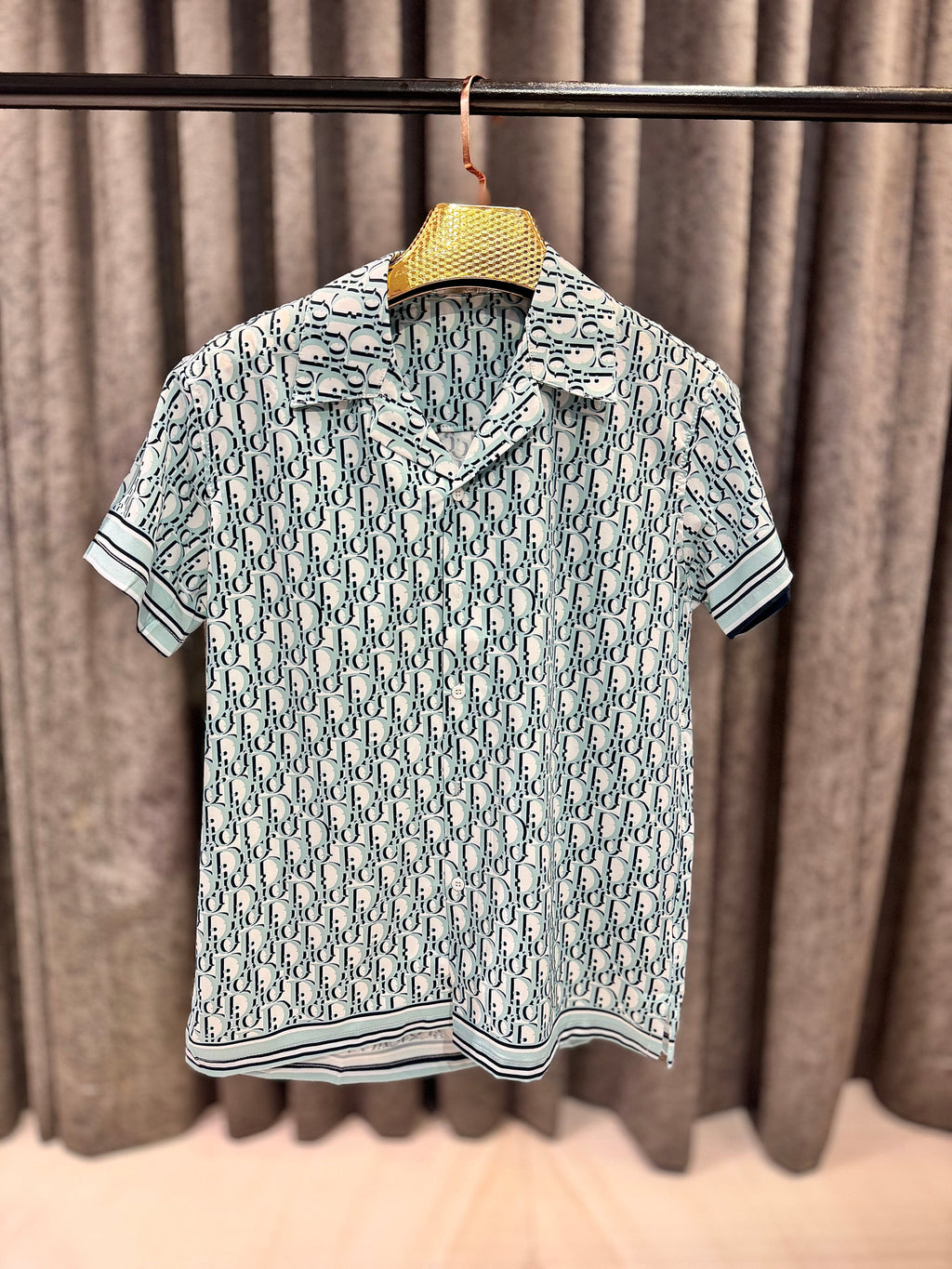 DIOR OBLIQUE IMPORTED HALF SHIRT D1