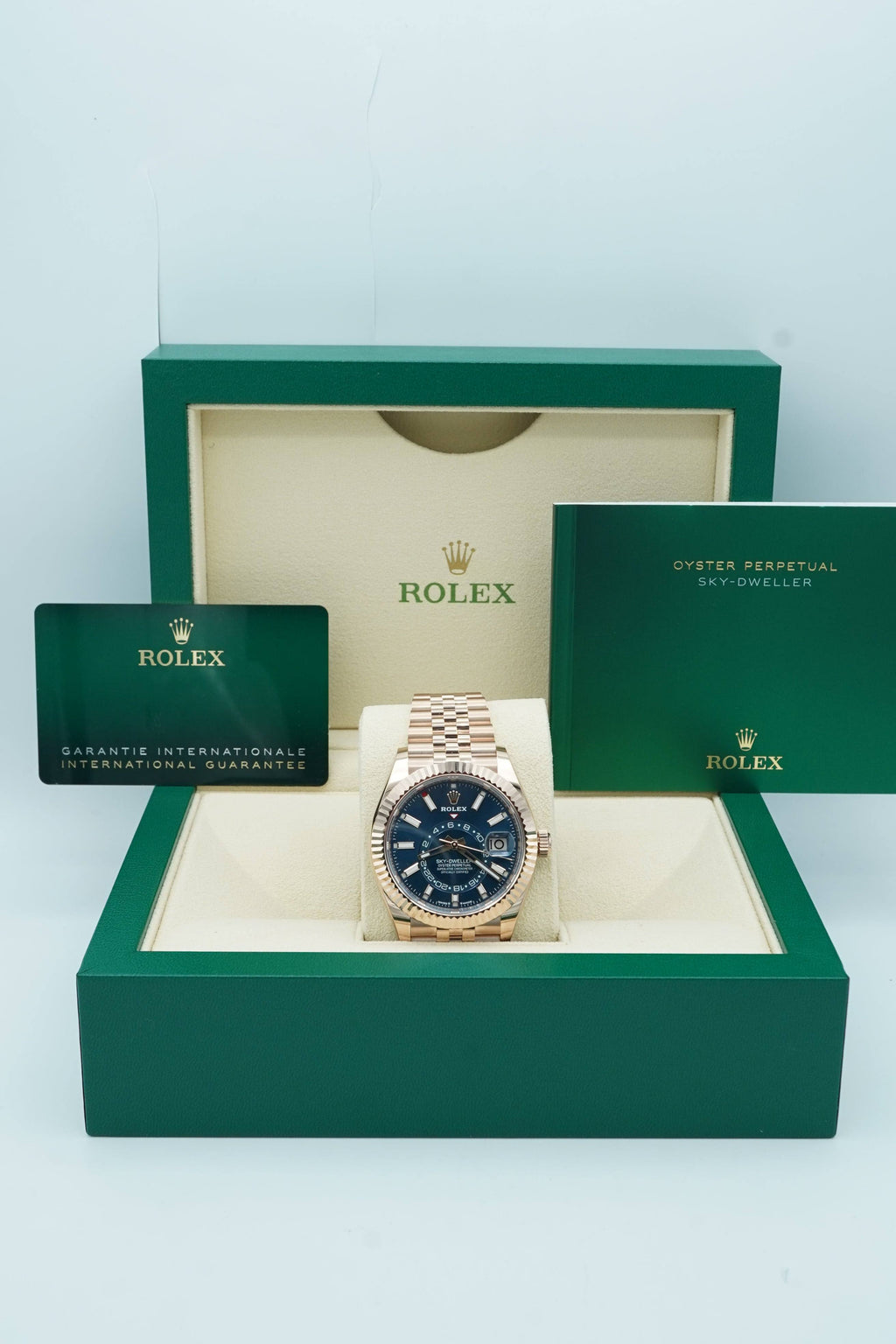 ROLEX SKY DWELLER - GOLD BLUE