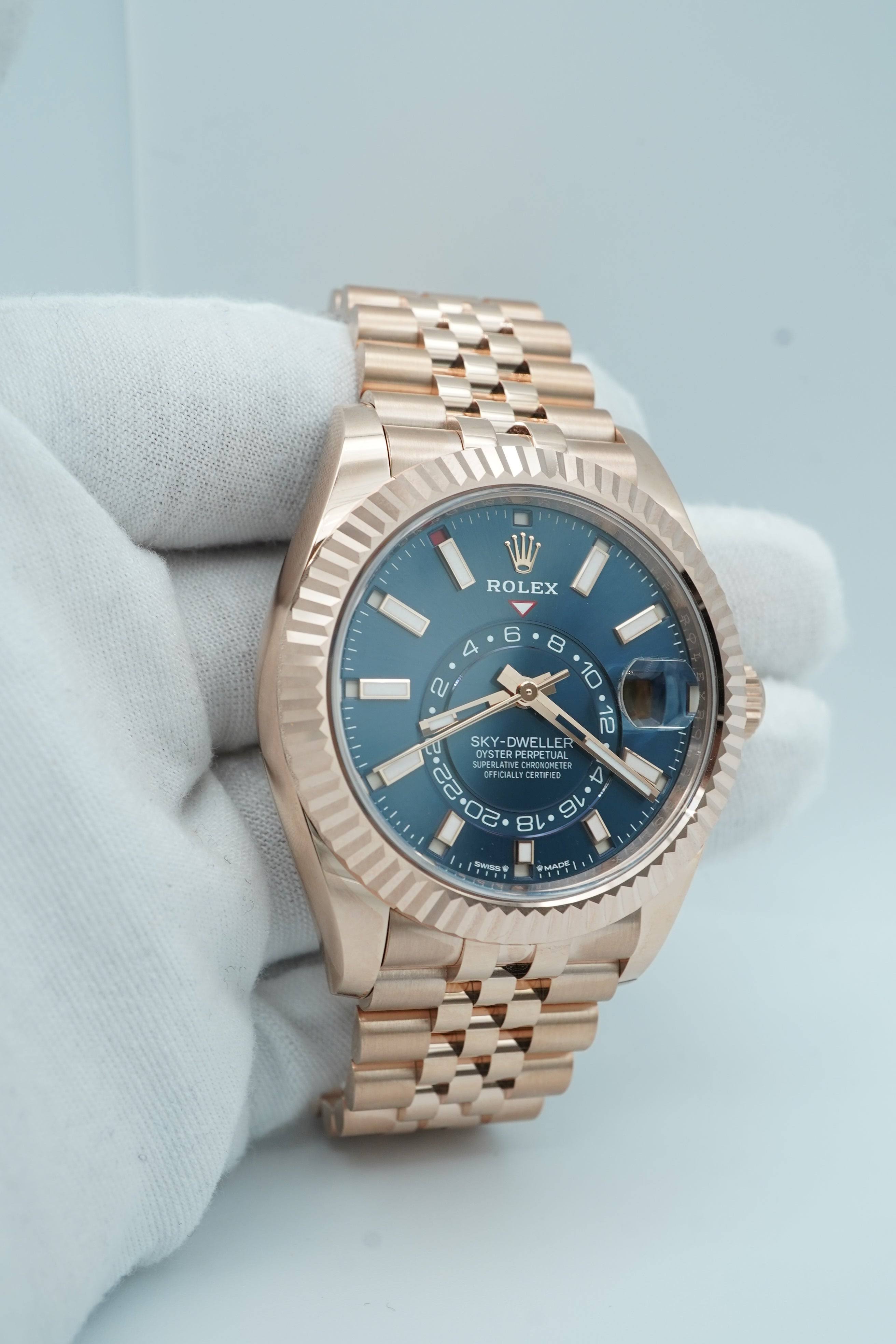 ROLEX SKY DWELLER - GOLD BLUE